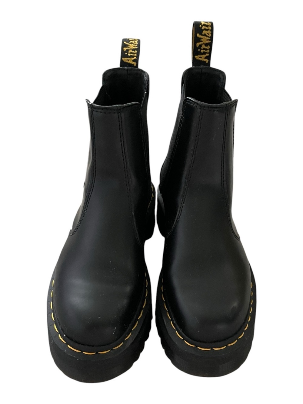 Dr. Martens 2976 Quad Smooth Leather Platform Chelsea Boots Size 5